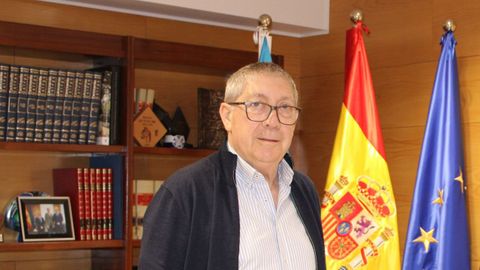 Vicente G�mez, alcalde de Castrelo do Val, en una imagen del 2024