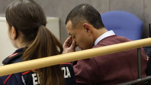 Nelson David Moreno durante el juicio en la Audiencia Provincial de Vizcaya