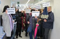 Los padres de Vilalonga llevan a�os moviliz�ndose para exigir el nuevo colegio, como esta del 2013. 