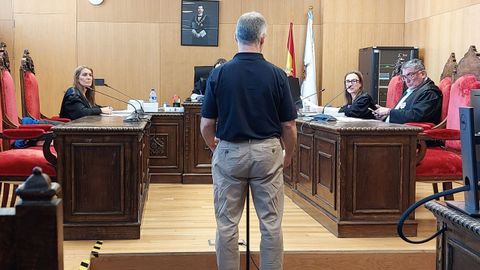 Un momento de la declaraci�n del acusado