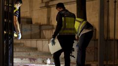 Lugar donde fue apu�alada la mujer de Granada