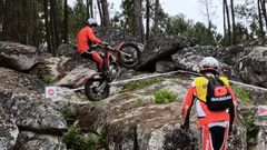 Fern�ndez, durante el trail de Paderne de Allariz.