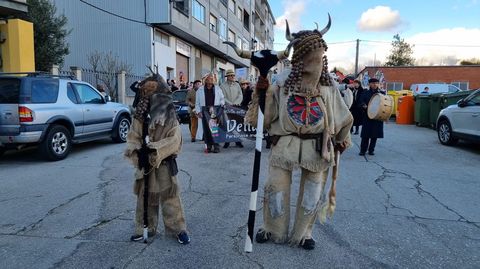 Viana acoge la mayor mascarada de la pennsula Ibrica.Una de las mscaras participantes en el desfile.