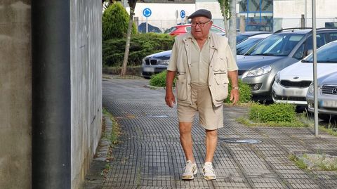 Manuel Charln Gama en una foto de junio del 2019, yendo al juzgado por un delito de lesiones