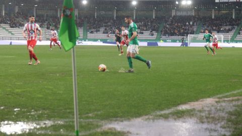 Partido entre el Racing y el Lugo en A Malata