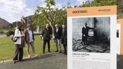 Recorrido por la exposici�n, en la ma�ana de este jueves en O �zaro, Dumbr�a 