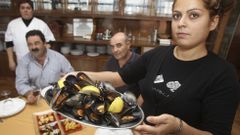 Una raci�n de mejillones de Lorb� 