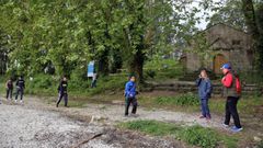 Alumnos de la escuela de Educaci�n Especial durante una excursi�n
