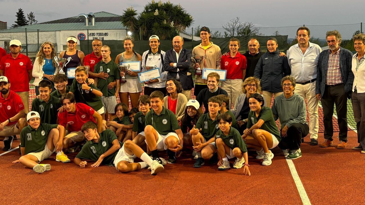Pavel Lagutin y Claudia Ferrer se coronan en la Copa Calleja de tenis de Ferrol
