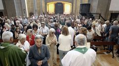 Cientos de personas llenaron la iglesia del Cardenal este domingo en la misa especial del cuarto centenario