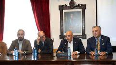 Bustelo, Regueira, Vidal y Fernndez en el acto institucional de Dibest en A Pobra