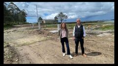 El alcalde, Gonzalo Dur�n, y la concejala de Urbanismo, Nuria Morgade, visitando Rego do Alcalde