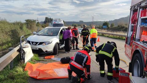 Accidente de tr�fico en Gij�n