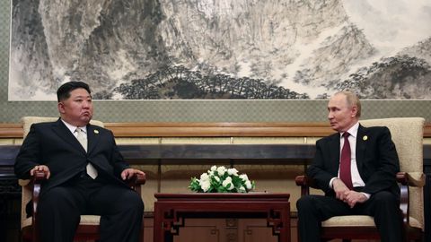 Kim Jong Un y Vlad�mir Putin