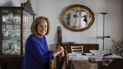 Julia Buj�n, en su casa de Ourense, donde se ha retirado. 