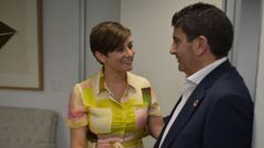 El delegado del Gobierno, Pedro Blanco, con la ministra de Vivienda, Isabel Rodrguez