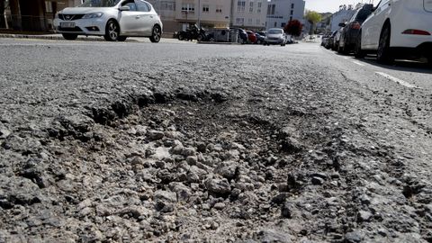 Baches en avenida del Ferrocarril