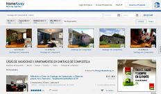 <span lang= es-es >Homeaway</span>. En esta web hay medio centenar de ofertas en Santiago, la ciudad gallega con m�s actividad con gran diferencia. Puede encontrarse una casa entera en la zona vieja por 120 euros.