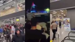 Propalestinos invaden un aeropuerto en Daguest�n para intentar sacar de un avi�n a pasajeros israel�es