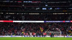 Imagen del estadio Metropolitano tras el Atl�tico de Madrid-Deportivo