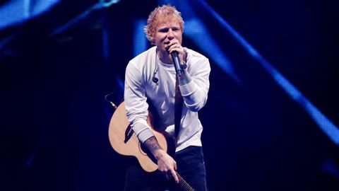 Ed Sheeran, en un concierto en Nueva York el 12 de diciembre