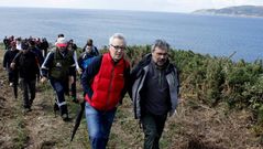 Andainas pola Costa da Morte: Corcubi�n. Cabo da Nasa, con Fisterra al fondo