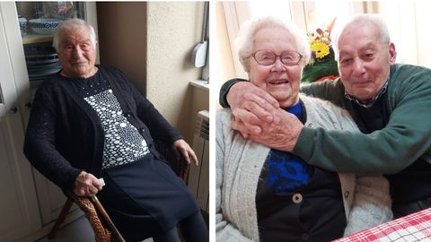 Esperanza cumplió 100 años el 29 de septiembre, María Luisa acaba de alcanzar el siglo y su marido, Ramón, va camino de los 102