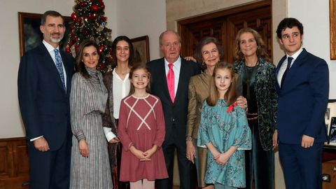 Foto oficial distrubuida por la Casa Real con motivo del 80 cumpleaos del Rey Juan Carlos el 5 de enero de 2018