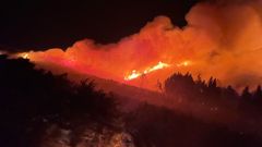 Incendio en Ribasieira, Porto do Son