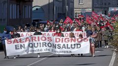 Manifestaci�n de trabajadores de Quironsalud