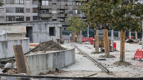 Obras en el Xard�n do Pos�o.