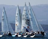 Imagen ayer de una de las mangas disputadas.