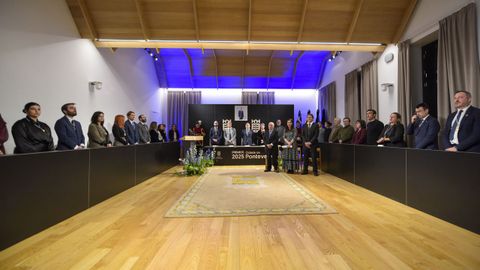 Entrega dos premios Cidade de Pontevedra a Fernando Pintos e Polo Correo do Vento