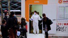 Punto de realizaci�n de pruebas covid en Lisboa