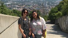 Las dos j�venes avilesinas que colaborar�n en el yacimiento arqueol�gico de Bulgaria