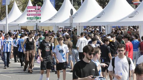 Ambiente de la Fan Zone deportivista