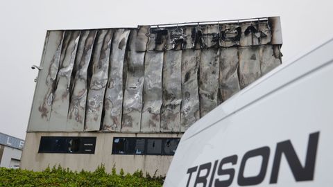 As� qued� un lateral de la nave de Trison en Sada