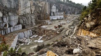Imagen de archivo de�una cantera de granito en la parroquia de Atios