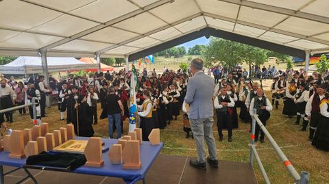 A Veiga acogió la segunda fase del certamen celtibérico de bandas de gaitas.