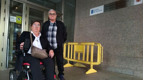 Mari Carmen y Manolo Fern�ndez Pita, hijos del fallecido Manuel Fern�ndez Mourente
