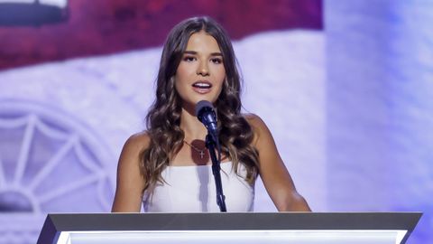 Kai Trump, la nieta de Donald Trump, en el tercer d�a de la Convenci�n Republicana.
