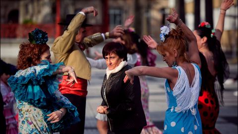 Faralaes en los jardines