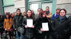Reivindicaci�n de Oviedo SOS Cultura�en marzo de 2016.Reivindicaci�n de  Oviedo SOS Cultura en marzo de 2016
