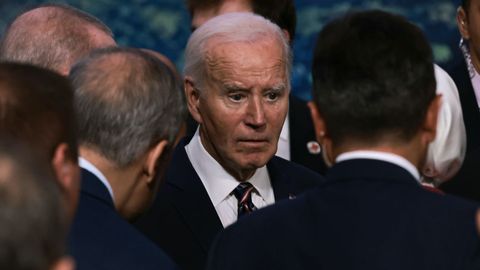 El presidente de EE.UU. saliente, Joe Biden, en la Casa Blanca.