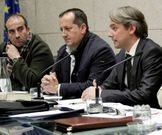 L�zare, Veiga y Gonz�lez, en la asamblea de diciembre.