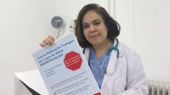 Ana Giraldo, en su consulta de O Carballi�o.
