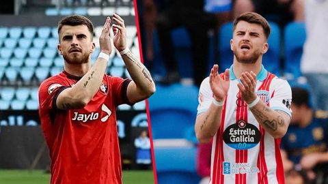 Ibaider Garriz, como osasunista y como albivermello.