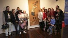 PRESENTACION DEL CUADRO DE FRANCISCO LLORENS DEDICADO A VIRGILIO RODRIGUEZ RINCON, JUGADOR DEL DEPORTIVO DE LA CORU�A. EN EL MUSEO DE  BELLAS ARTES  