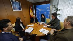 Allegue y Lamela, en una reunin mantenida a principios de este ao