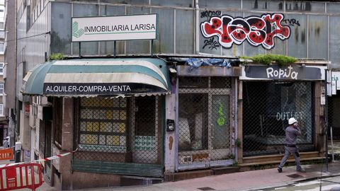 Estado actual del antiguo mercado de Santa Luc�a, en A Falperra